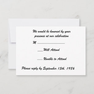 Cartes de réponse de mariage à plumes vertes avec 