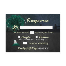 Cartes de réponse de mariage aux jarres de feu de 