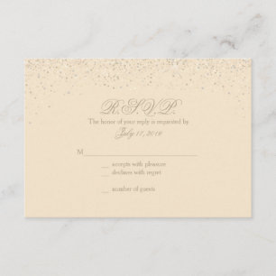 Cartes de réponse de mariage de parties