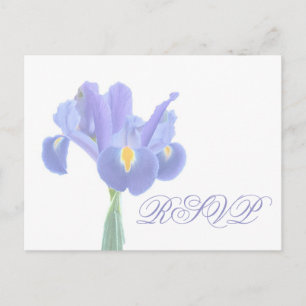 Cartes de réponse de mariage Iris