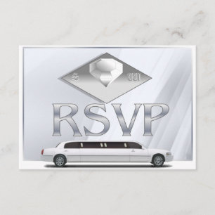 Cartes de réponse de mariage monogrammes