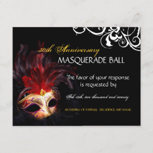 Cartes- de réponse de mascarade