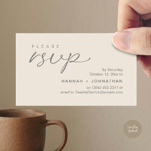 Cartes de réponse de rappel pour invitations de ma