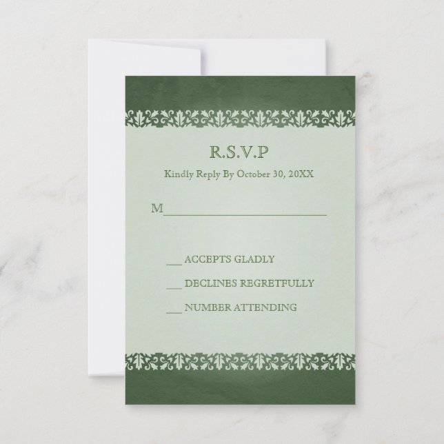 Cartes de réponse des Mariages Celtes irlandais (Dos)