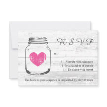 Cartes de réponse du mariage campagnard RSVP en bo
