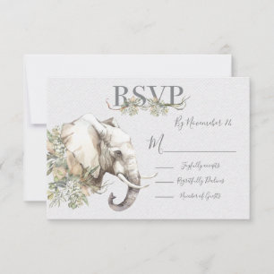 Cartes de réponse du Mariage d'éléphant tropical R