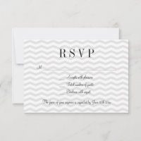 Cartes de réponse du motif RSVP mariage gris