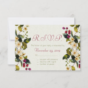 Cartes de réponse Fleurs et Berries