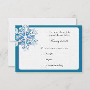 Cartes de réponse flocon de neige cristal de glace