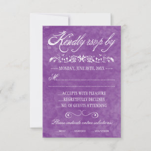 Cartes de réponse Mariage aquarelle