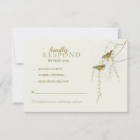 Cartes de réponse pour les oiseaux de l'amour