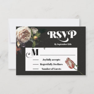 Cartes de réponse Rembrandt Floral Mariage RSVP