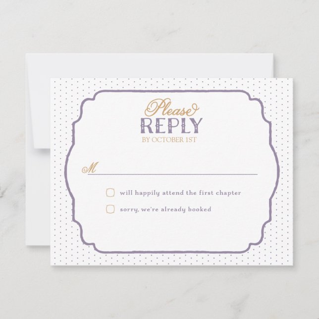 Cartes de réponse Romance de conte de fées (Devant)