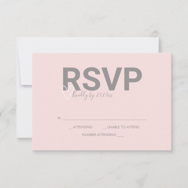 Cartes de réponse RSVP aquarelle sur le thème de l (Devant)