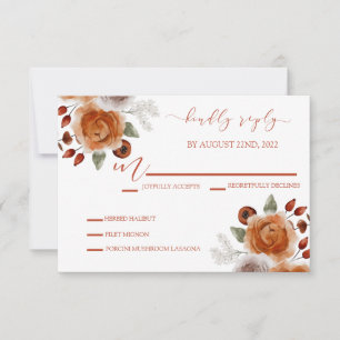 Cartes de réponse RSVP faire-part de mariage