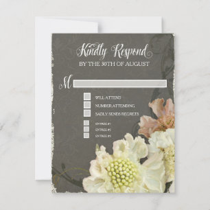Cartes de réponse RSVP Plutôt Moderne Fleurit