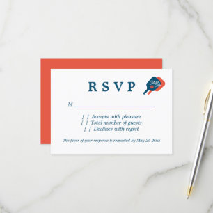 Cartes de réponse RSVP pour le mariage chic de pic