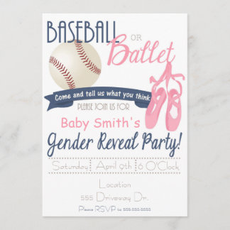 Cartes de révélation de genre du baseball ou du ba