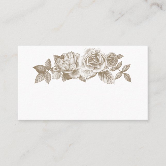 Cartes de rose à Sepia (Devant)