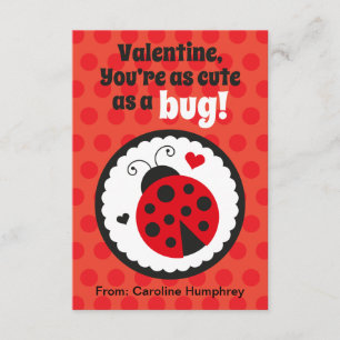 Cartes de Saint-Valentin Ladybug