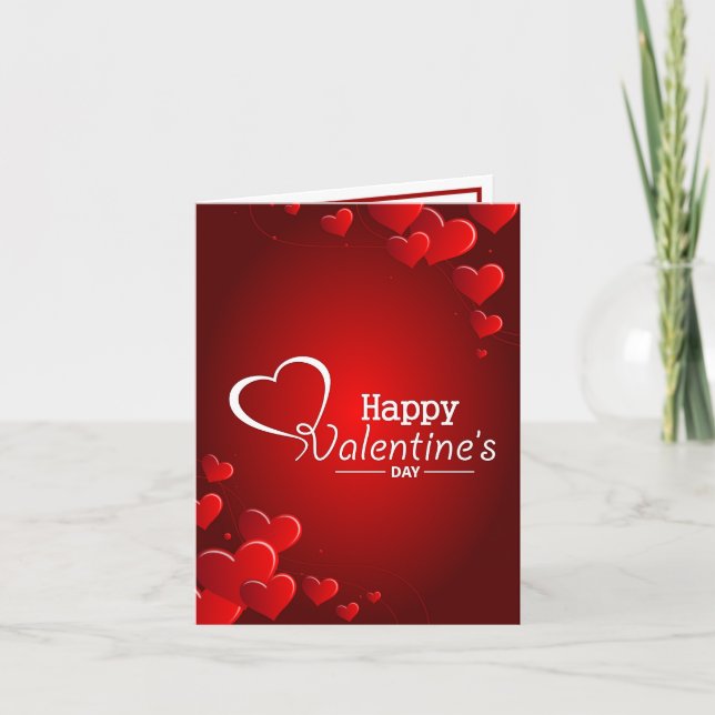 Cartes de Saint Valentin personnalisées (Devant)