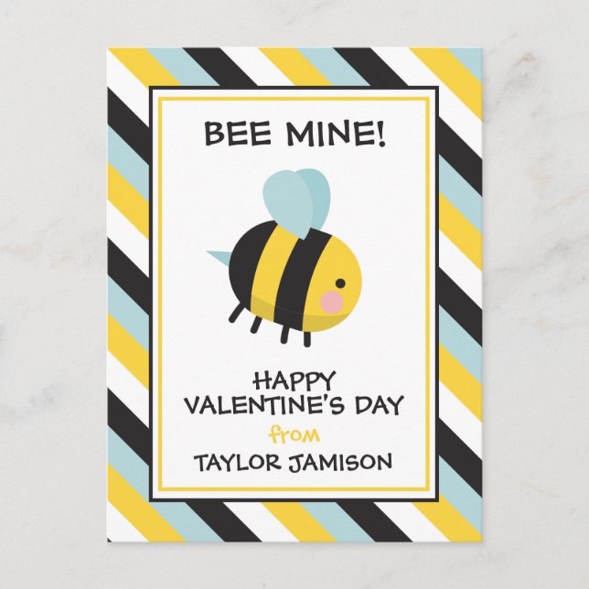 Cartes de Saint-Valentin pour la classe de Mine ab (Devant)