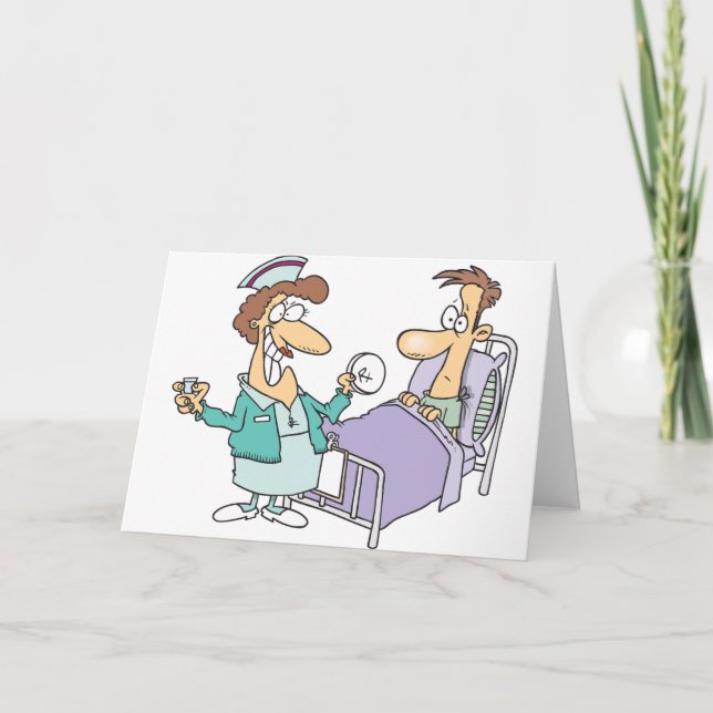 Cartes De Salutation Des Infirmières Et Des Patien (Devant)