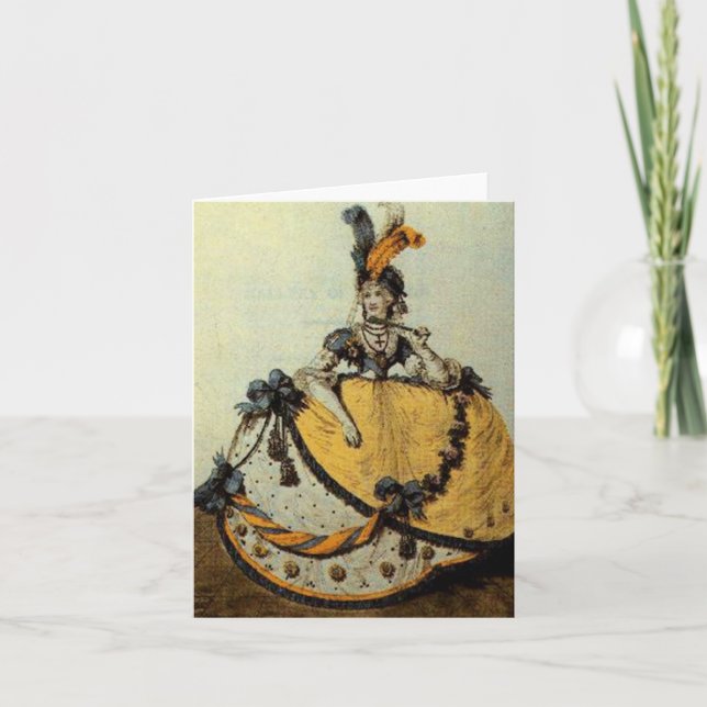 Cartes de salutation/note de ~ de plat de mode (Devant)