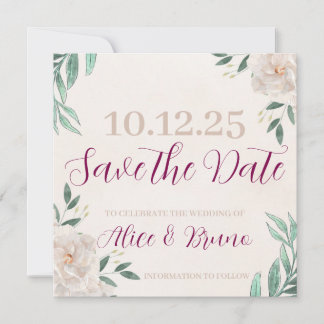 Cartes de sauvegarde de date de fantaisie d'automn