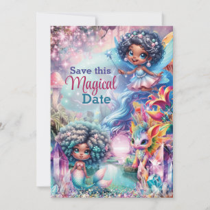 Cartes de sauvegarde de date de Fée Magique