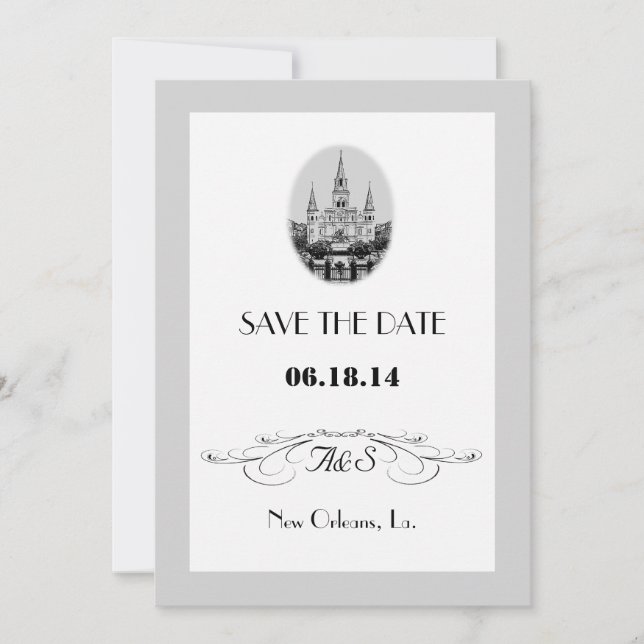 Cartes de sauvegarde de date de la place Jackson d (Devant)
