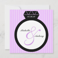 Cartes de sauvegarde de date pour bague de fiançai