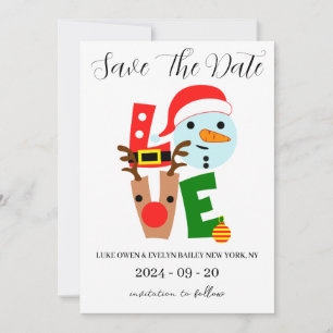 cartes de sauvegarde de Noël rouge et vert