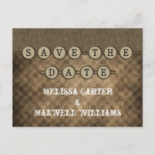 Cartes de sauvegarde Mocha Steampunk pour annoncer