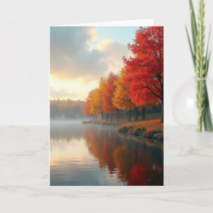 Cartes de scène de la fête des pères Crimson Trees