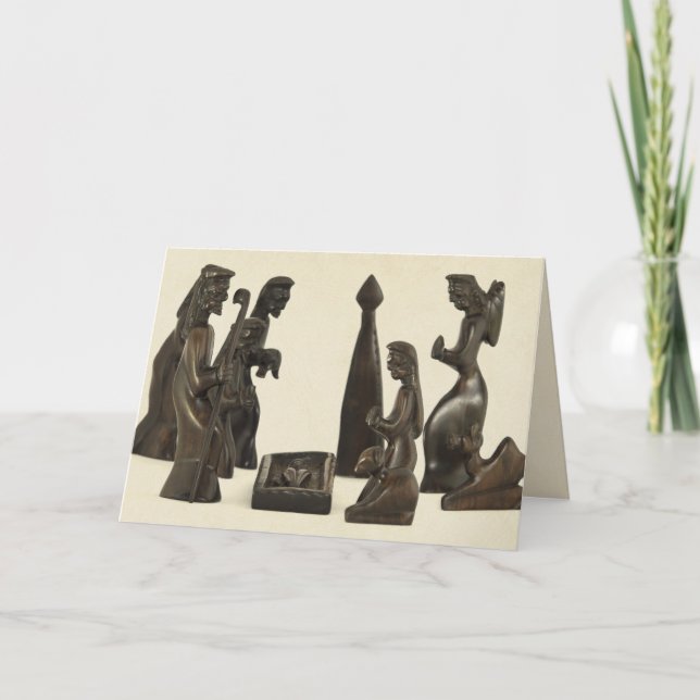 Cartes de scène de la Nativité Africaine (Devant)