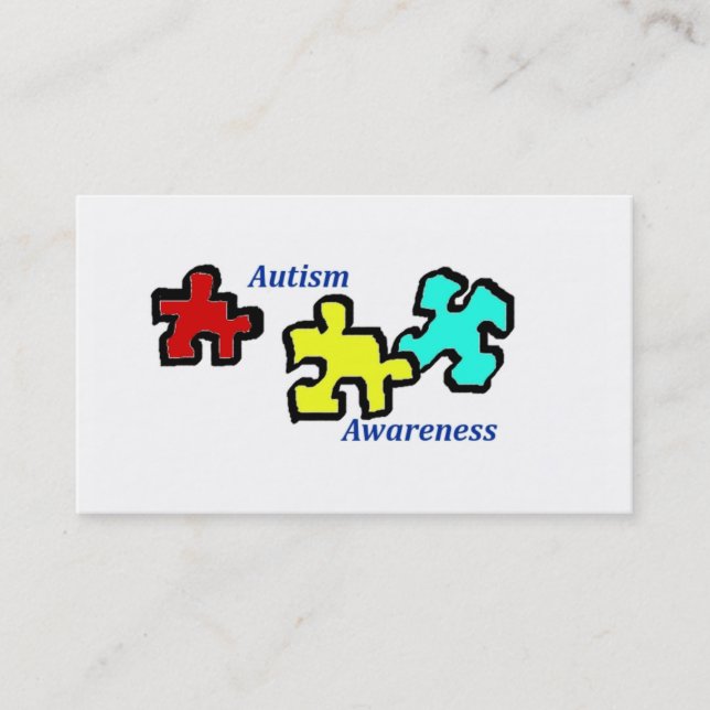 Cartes de sensibilisation sur l'autisme (Devant)