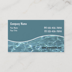 Cartes de service de piscine