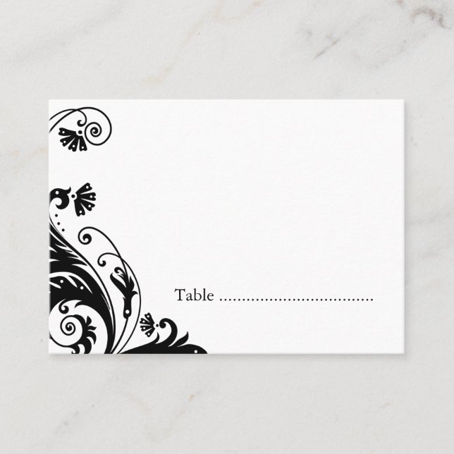 Cartes de siège de table (Devant)