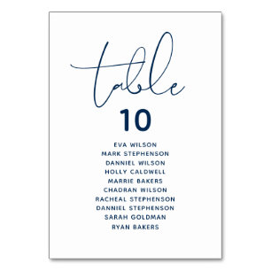 Cartes de siège pour le dîner de mariage parfait e