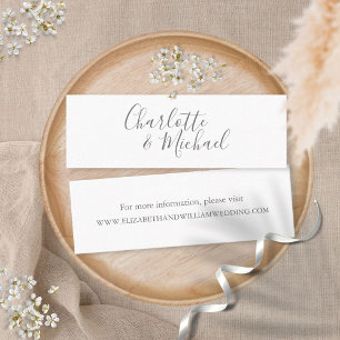 Cartes de site Web de mariage élégantes et simples