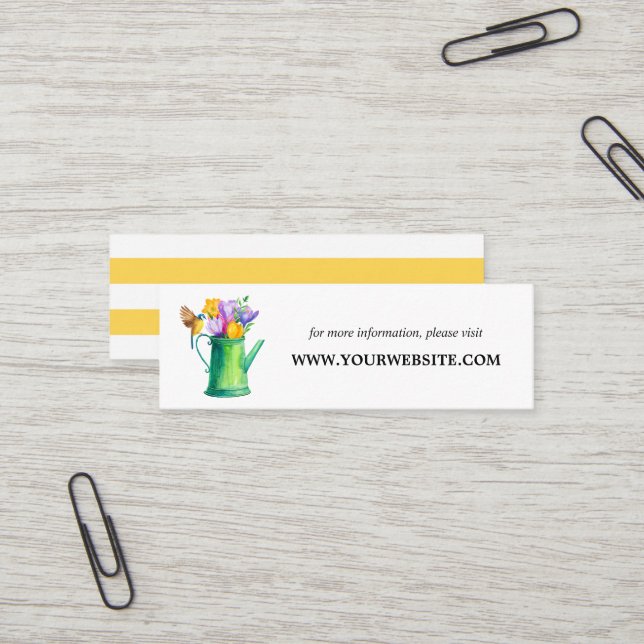 Cartes de site Web Flower Bunch tendance | Mini (Devant/Arrière en situation)