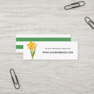 Cartes de site Web Flower YELLOW CROCUS Mini