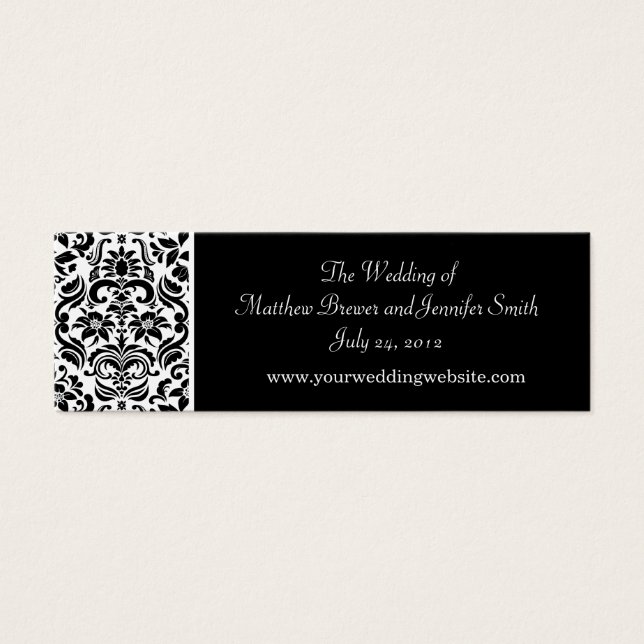 Cartes de site Web mariage Invitation Insertion (Devant)