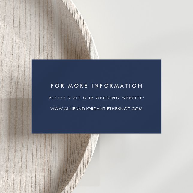 Cartes de site web Mariage modernes | Marine (Créateur téléchargé)