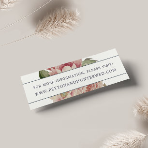 Cartes de site Web Mariage Rose Mini