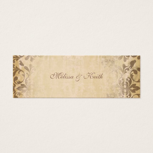 Cartes de site web mariage {Toffee} (Devant)