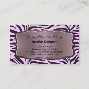 Cartes de société Pink Zebra
