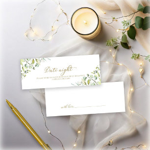 Cartes de soirée de date de douche de mariage à la