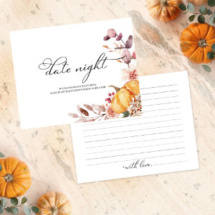 Cartes de soirée de mariage automnale à thème de c